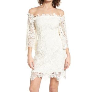 White dress. Great for bridal shower or bachelorette party